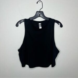 Yogalicious Black Cropped Tank Size Medium